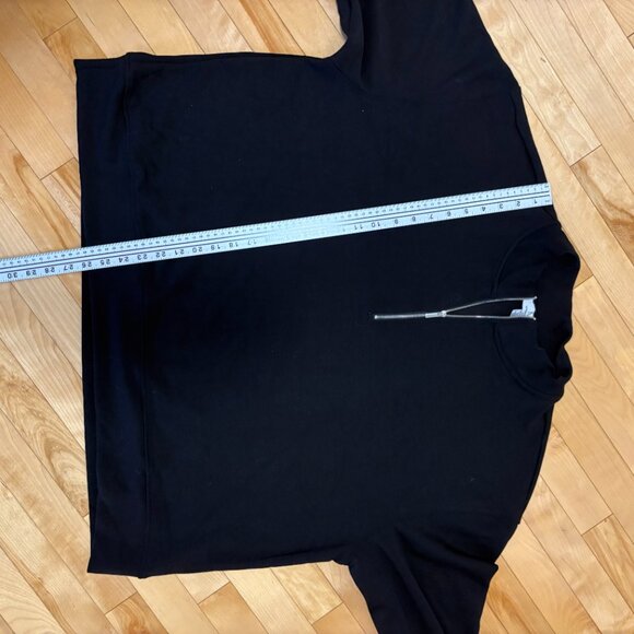 MAGASCHONI 1/4 Zip Sweatshirt Black Plus Size 3X Modal Sweater Collar Soft Cozy - Picture 12 of 12